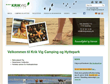 Tablet Screenshot of krikvigcamping.dk